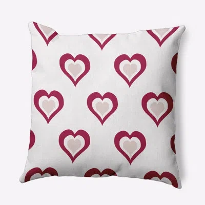 E By Design Polyester Throw Pillow In Pink