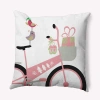 E By Design Polyester Throw Pillow In Pink