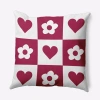 E By Design Polyester Throw Pillow In Pink