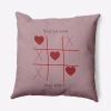 E By Design Polyester Throw Pillow In Purple