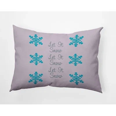 E By Design Polyester Throw Pillow In Purple