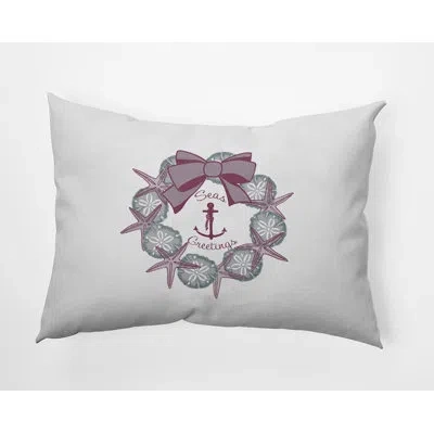 E By Design Polyester Throw Pillow In Purple;purple