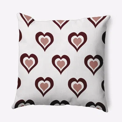 E By Design Polyester Throw Pillow In Red