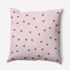 E By Design Polyester Throw Pillow In Red