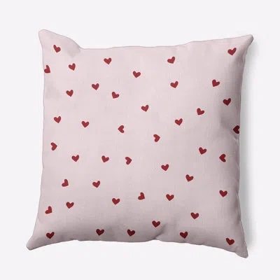 E By Design Polyester Throw Pillow In Red