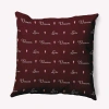 E By Design Polyester Throw Pillow In Red