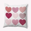 E By Design Polyester Throw Pillow In Red