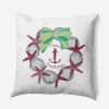E By Design Polyester Throw Pillow In Red