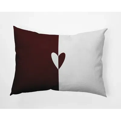 E By Design Polyester Throw Pillow In Red