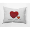 E By Design Polyester Throw Pillow In Red