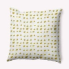 E By Design Polyester Throw Pillow In Yellow