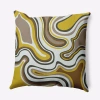 E By Design Polyester Throw Pillow In Yellow