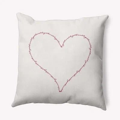 E By Design Polyester Throw Square Indoor/outdoor Pillow Cover & Insert
