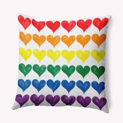 E By Design Polyester Throw Square Indoor/outdoor Pillow Cover & Insert