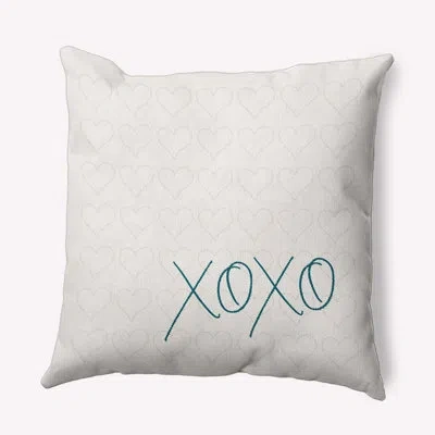 E By Design Polyester Throw Square Indoor/outdoor Pillow Cover & Insert