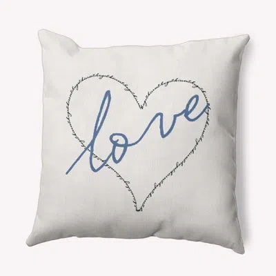 E By Design Polyester Throw Square Indoor/outdoor Pillow Cover & Insert