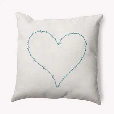 E By Design Polyester Throw Square Indoor/outdoor Pillow Cover & Insert