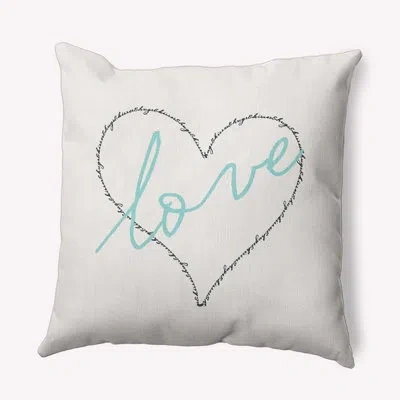 E By Design Polyester Throw Square Indoor/outdoor Pillow Cover & Insert