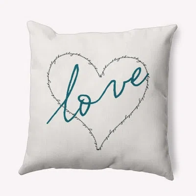 E By Design Polyester Throw Square Indoor/outdoor Pillow Cover & Insert