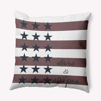 E By Design Polyester Throw Square Indoor/outdoor Pillow Cover & Insert