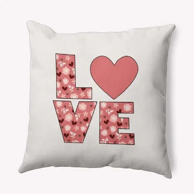 E By Design Polyester Throw Square Indoor/outdoor Pillow Cover & Insert