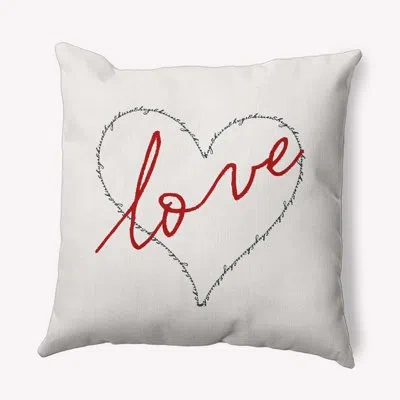 E By Design Polyester Throw Square Indoor/outdoor Pillow Cover & Insert
