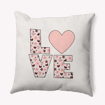 E By Design Polyester Throw Square Indoor/outdoor Pillow Cover & Insert