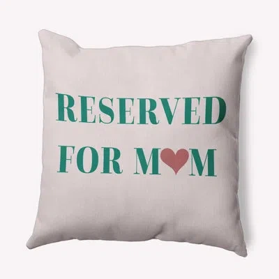 E By Design Polyester Throw Square Indoor/outdoor Pillow Cover & Insert In Green