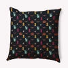 E By Design Polyester Throw Square Pillow Cover & Insert By  In Black