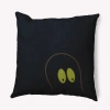 E By Design Polyester Throw Square Pillow Cover & Insert By  In Black