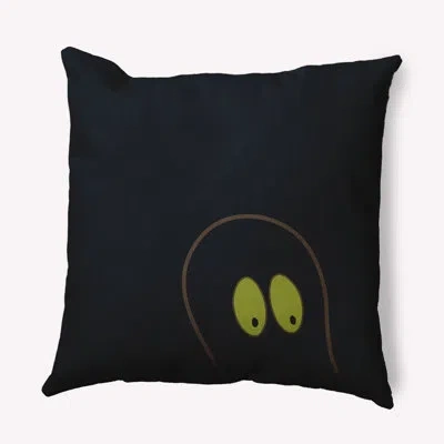 E By Design Polyester Throw Square Pillow Cover & Insert By  In Black