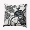 E By Design Polyester Throw Square Pillow Cover & Insert By  In Black