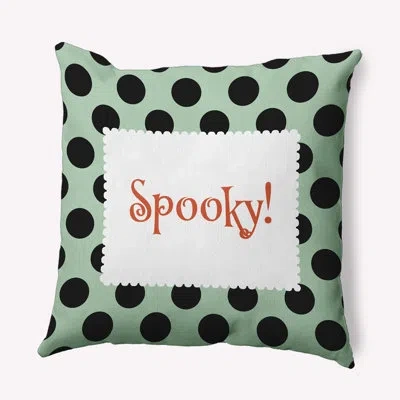 E By Design Polyester Throw Square Pillow Cover & Insert By  In Mint Green