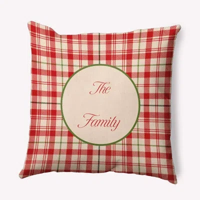 E By Design Polyester Throw Square Pillow Cover & Insert In Fine Red