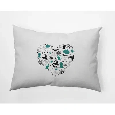 E By Design Polyester/polyester Blend Lumbar Rectangular Indoor/outdoor Pillow Cover & Insert By  In Desert Turquoise