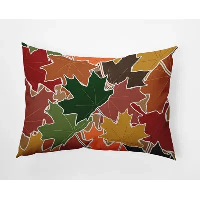 E By Design Polyester/polyester Blend Lumbar Rectangular Indoor/outdoor Pillow Cover & Insert By  In Forest Green
