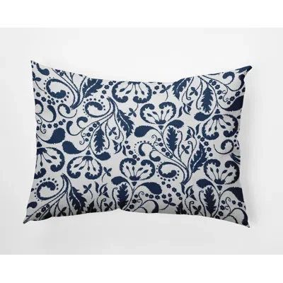 E By Design Polyester/polyester Blend Lumbar Rectangular Pillow Cover & Insert By  In Blue