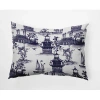 E By Design Polyester/polyester Blend Lumbar Rectangular Pillow Cover & Insert By  In Navy Blue