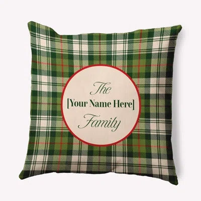 E By Design Polyester/polyester Blend Throw Square Indoor/outdoor Pillow Cover & Insert In Bold Green
