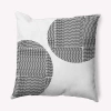 E By Design Polyester/polyester Blend Throw Square Pillow Cover & Insert By  In Black