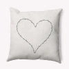 E By Design Polyester/polyester Blend Throw Square Pillow Cover & Insert By  In Black,white