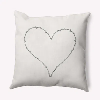 E By Design Polyester/polyester Blend Throw Square Pillow Cover & Insert By  In Black,white