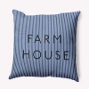 E By Design Polyester/polyester Blend Throw Square Pillow Cover & Insert By  In Blue