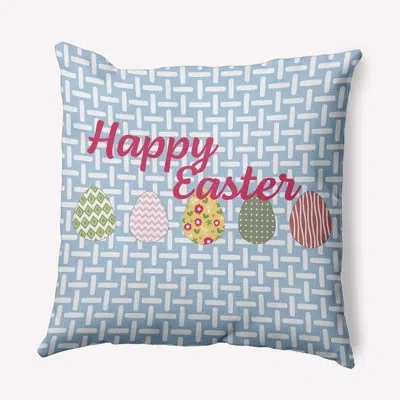 E By Design Polyester/polyester Blend Throw Square Pillow Cover & Insert By  In Blue