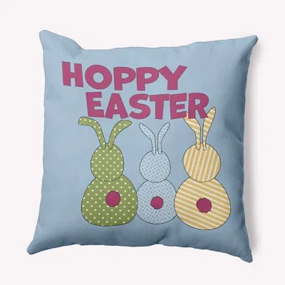 E By Design Polyester/polyester Blend Throw Square Pillow Cover & Insert By  In Blue