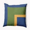 E By Design Polyester/polyester Blend Throw Square Pillow Cover & Insert By  In Navy Blue