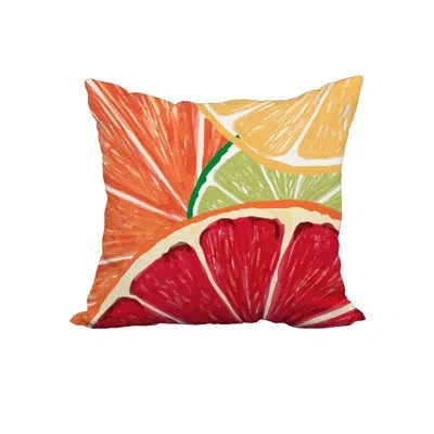 E By Design Print Square Cotton Pillow Cover & Insert