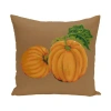 E By Design Pumpkin Patch Outdoor Rectangular Pillow Cover & Insert In Brown