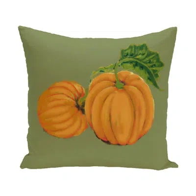 E By Design Pumpkin Patch Throw Pillow In Green