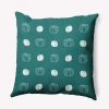 E By Design Pumpkin Pattern Accent Pillow In Teal